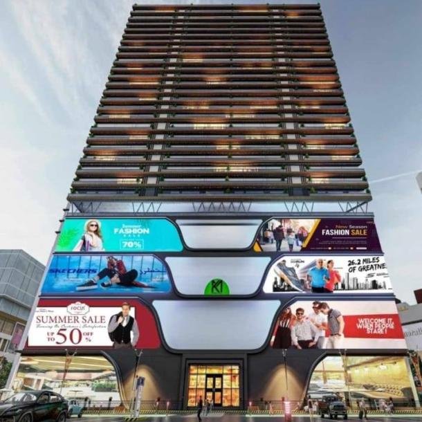 Kuwait Mall Apartments and Commercial Shops in Bahria Town Lahore-1